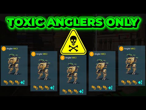 WR - 5 Toxic Anglers (Bane Toxin) In One Hanger - Mk3 Skirmish Gameplay | War Robots