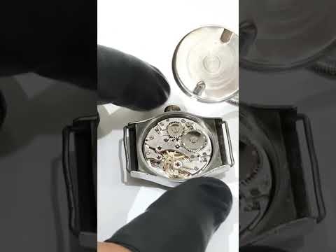 rare vintage military watch 1940s full restoration and maintaining