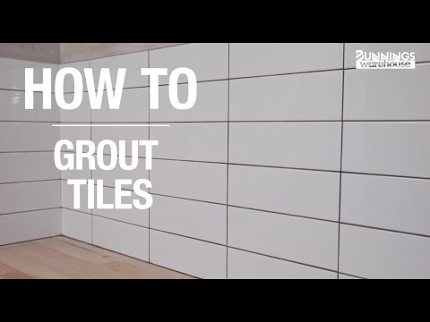 How To Grout Tiles - Bunnings Warehouse