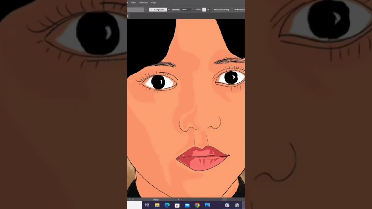 😍Wednesday vector art #digitalart #vectorart  #vector#illustrator