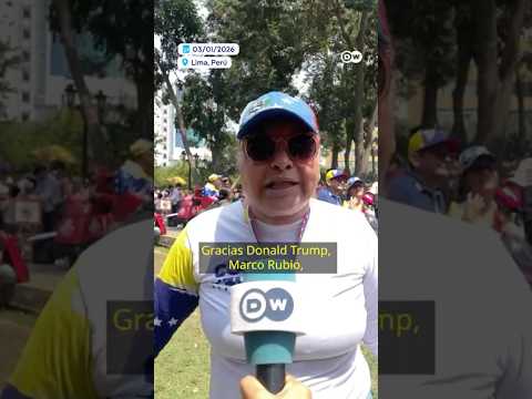 Venezuelans in Peru celebrate the capture of Nicolás Maduro by the United States