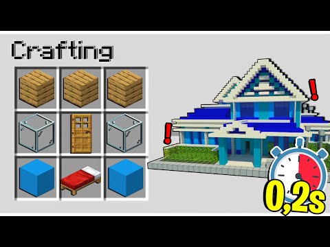 HO COSTRUITO UNA CASA IN 0,2 SECONDI SU MINECRAFT - ITA