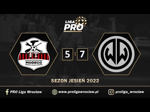 Skrót | Modeco FT - Wolves Wrocław 5:7, Sezon Jesień 2022, Liga PRO Wrocław, 03.10.2022