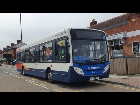 FULL KICKDOWN: Route E6 | NJ08CTV/39671 - Stagecoach North East: MAN 14.240LF/ADL Enviro 200