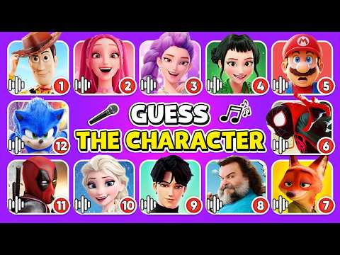 Guess the Movie Characters by the Song and Voice 🎤