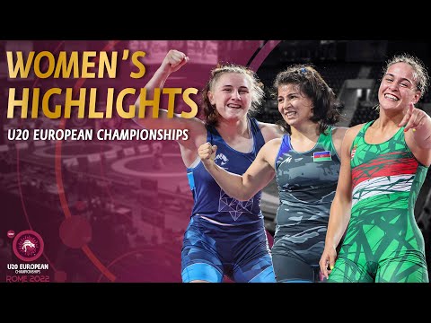 Women's Highlights from U20 European Championships 2022 #WrestleRome