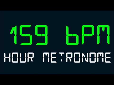 159 BPM (Beats Per Minute) Hour Metronome