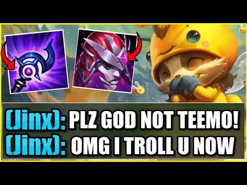 My ADC BEGGED me not to play Teemo Support.... so I played Teemo Support (HE TILTED HARD!)