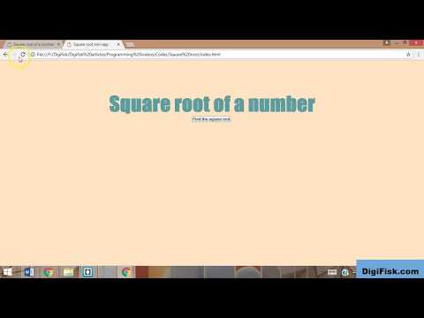 Javascript Tutorials 3 Square Root App With Algorithm Js Part1