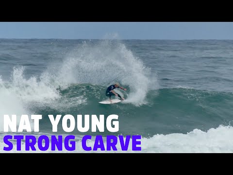Nat Young - Powerful Carve in Slow Motion - Round of 16 - Oi Rio Pro - 3.67 score