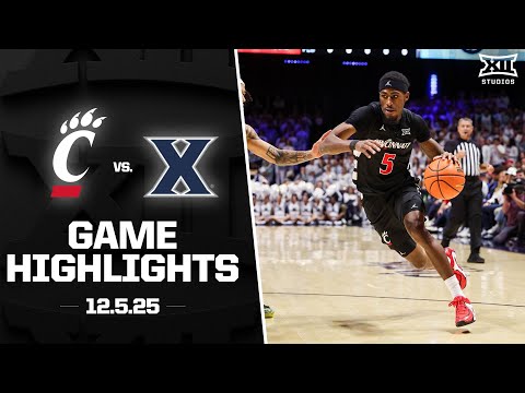 Cincinnati vs. Xavier Game Highlights | 2025-26 Big 12 Men’s Basketball
