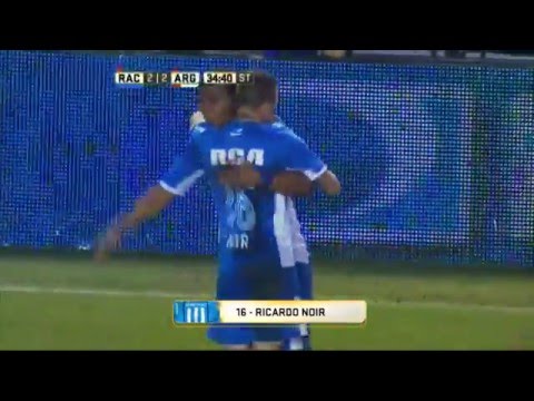Gol de Noir. Racing 2 - Argentinos 2. Fecha 11. Primera División 2016.