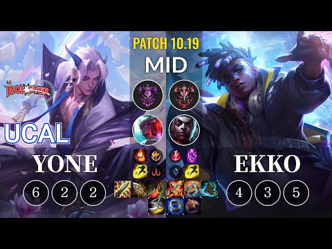 KT Ucal Yone vs Ekko Mid - KR Patch 10.19