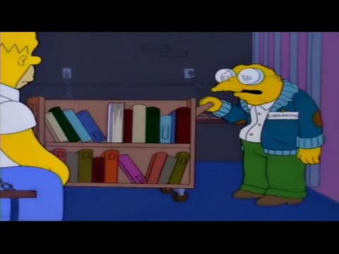 Homer knocks out Hans Moleman | The Simpsons Clips | english