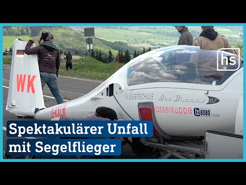 Segelflieger landet ungewollt auf Straße | hessenschau