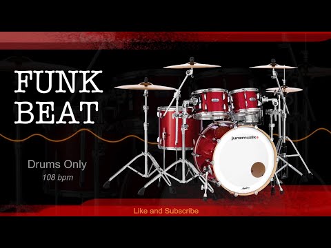 ★ FUNK DRUM GROOVE - 108 BPM ★ Drums only backing track. Drum Track #backingtrack