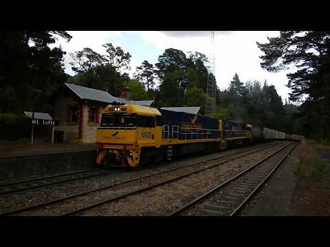 PN Freights 3PM7 & 5AM5 both with Indian Pacific leading in the Adelaide Hills - 13/02/2020