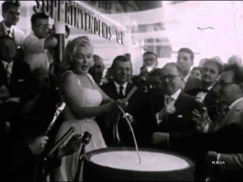 Rare footage of Marilyn Monroe opening the Time-Life building in New York City 1957