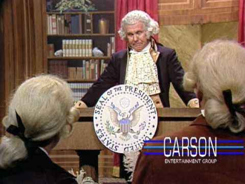 Johnny Carson's Funny Impression of George Washington at His First Press Conference, 1977