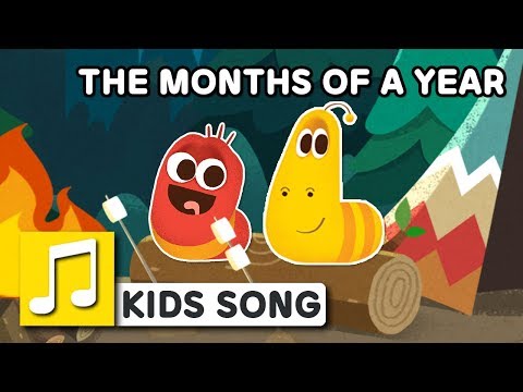 THE MONTHS OF A YEAR | LARVA KIDS | NURSERY RHYME | KIDS SONGS | 2 min | LEARNING SONGS