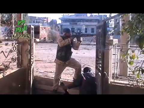 قنص عناصر النظام في حي الحويقة من قبل لواء درع الأنصار في دير الزور