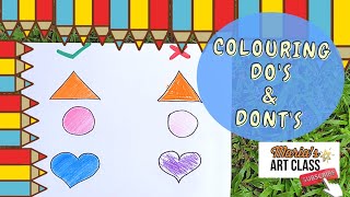 Colouring Do's & Dont's | Basic Colouring technique | 3 GOLDEN RULES FOR COLOUR PENCILS ✏