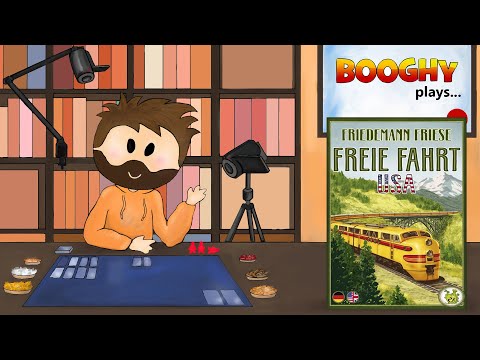 Booghy plays... Free Ride USA(3p, Rules, Playthrough, Review)