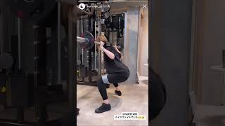 モデル TikToker 羽柴なつみ (@na0912mi)ジム トレーニング動画 #shorts