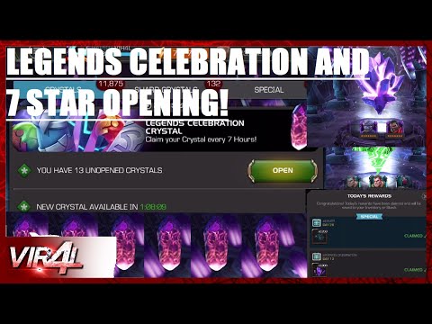Legends Celebration Crystals AND 7 Star Opening!