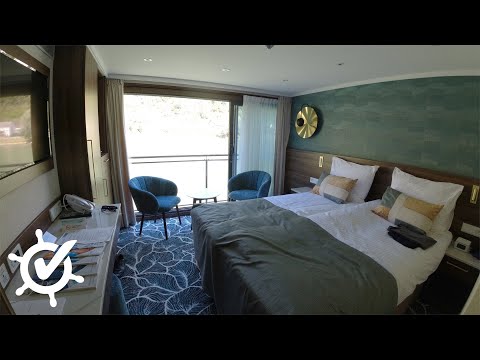 MS Anna Katharina: Zweitbettkabine mit französischem Balkon (316, Oriondeck, Kategorie E)