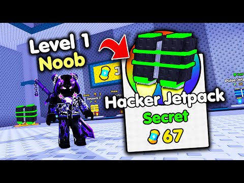 Starting Over as NOOB with OP SECRET in +1 Speed Jetpack Escape! (Roblox)