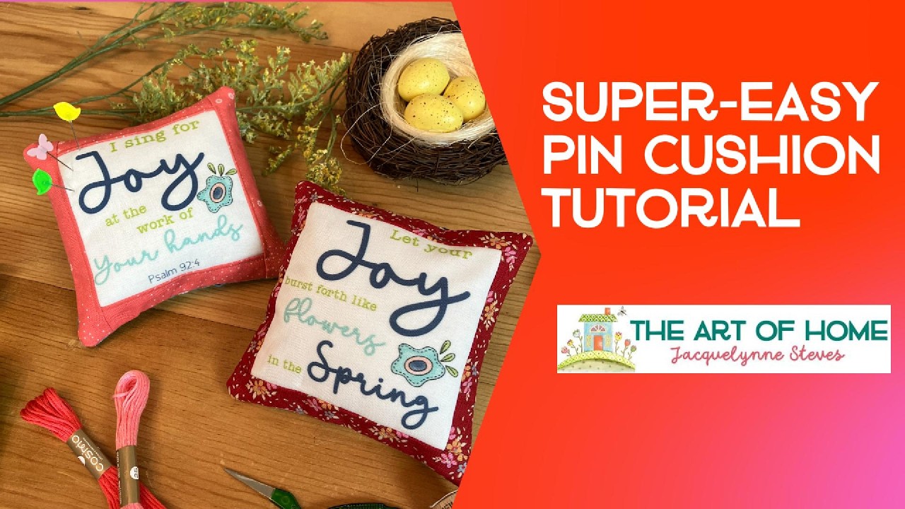 Make a Cute Pin Cushion in Minutes! | Easy Project with Pre-Printed Fabric Panels