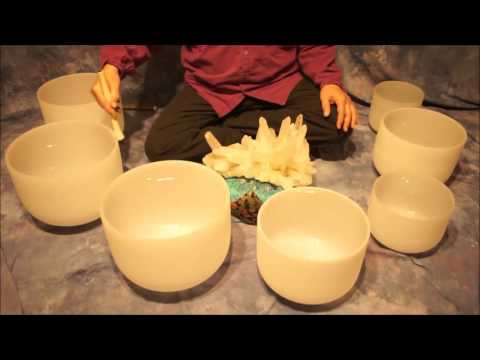 Crystal Bowl Chakra (70 Min.) Meditation C to B ~ Low to High Tones