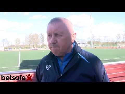 1 lyga: FC Nevėžis - FC Banga | interviu su Nevėžio treneriu [2018-04-21]