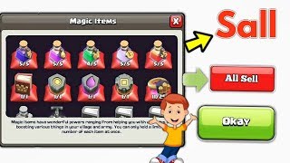 Sell All Magic Item in Clash of Clans
