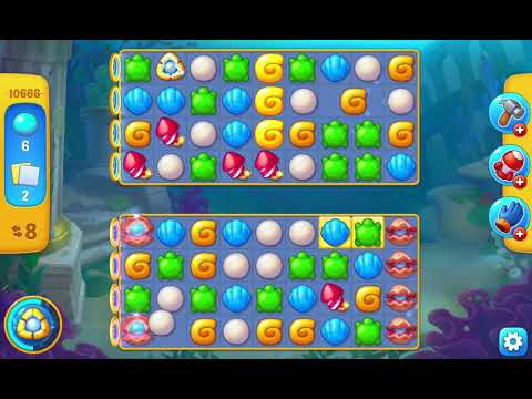 Fishdom Easy Level 10666 (with ingame lightning and bomb boosters) @choraelmin