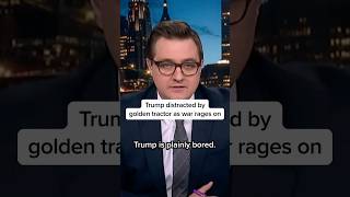 Trump distracted by golden tractor as war rages on 