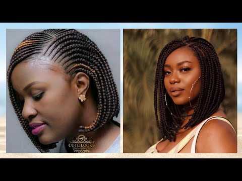 Braided hairstyles for black women/Bob braids...