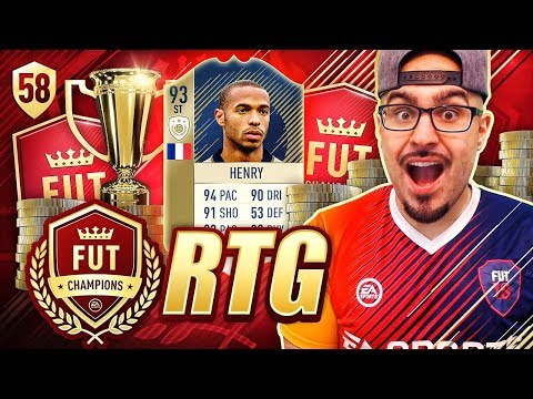 OMG I GOT THIERRY HENRY! ! FIFA 18 Road To Fut Champions! Ultimate Team #58 RTG