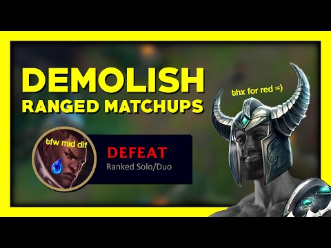 How Mid Tryndamere DEMOLISHES Ranged Matchups - Passing The Disadvantage