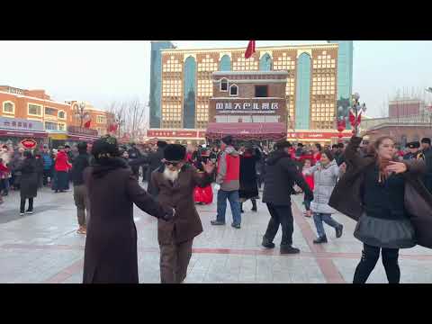 Dança Uigur - Grande Bazar Internacional, Urumqi Xinjiang