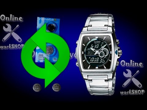 Замена батарейки в наручных часах на примере Casio Edifice EFA 120(4334)