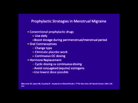 Women's Issues in Migraine: Effects of Hormonal Change