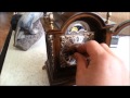 Warmink Dutch 8 Day Nut Wood Bracket Clock With Moon Phase For Sale On EBay UK