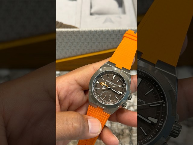 Vídeo relacionado con HCBBCEW Correa de goma silicona for reloj Compatible con Vacheron Constantin Overseas VC 47450 49020, correa lujo for hombre 25MM-8MM(Black-gold)