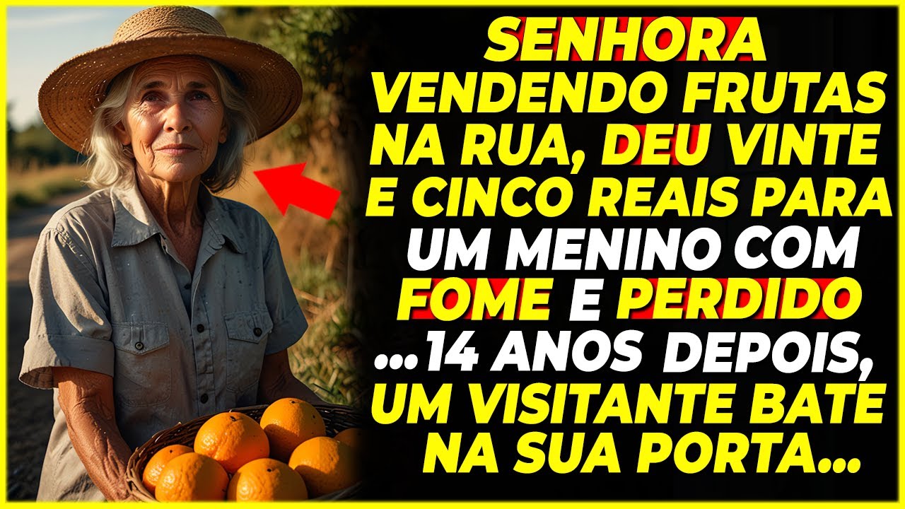 SENHORA DEU R$ 25 PARA UM MENINO COM FOME E PERDIDO. 14 ANOS DEPOIS, UM HOMEM BATE NA SUA PORTA...