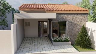 Casa Pequena para Terreno Estreito | 2 Quartos | Meio Lote 7x15m | P712.2