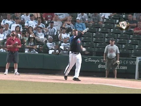 Jeff Hall hits a 500 foot homerun