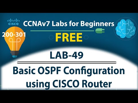 Basic OSPF Configuration in Cisco Packet Tracer | Step-by-Step Single Area OSPF Setup | Lab 49