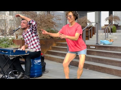 Miss Moonshine “Buck-Dance, Dance, Dance” with Public & @TheHumanDJ  - Atlanta Beltline & cute dog